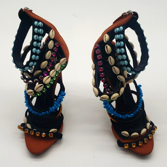 Giuseppe Zanotti size 40 color multi 100%Authentic NEW NEVER BEEN WORN - Picture 3 of 17